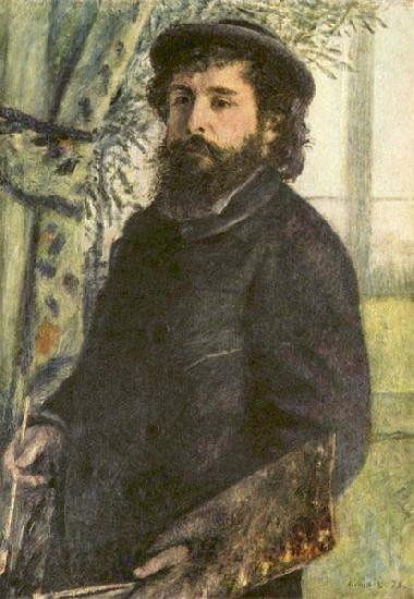 Pierre-Auguste Renoir Portrait of Claude Monet, Norge oil painting art